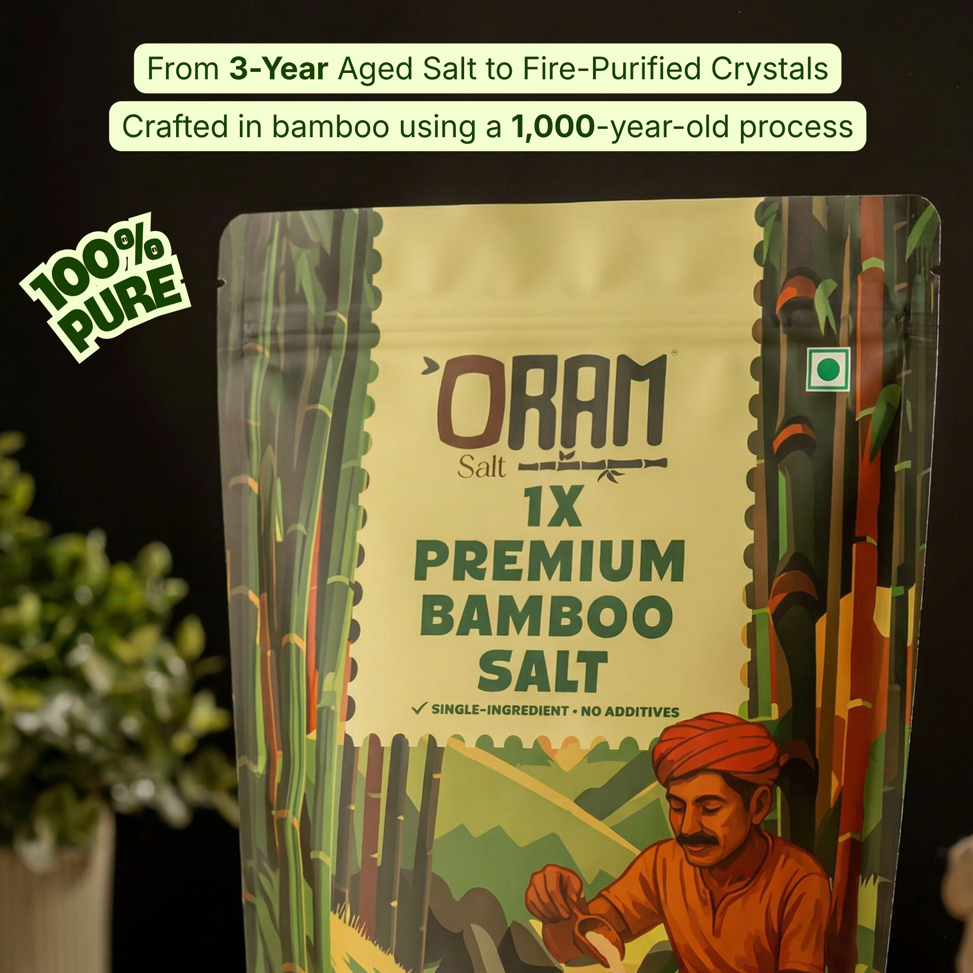 Oram Bamboo Salt (1x Fired)
